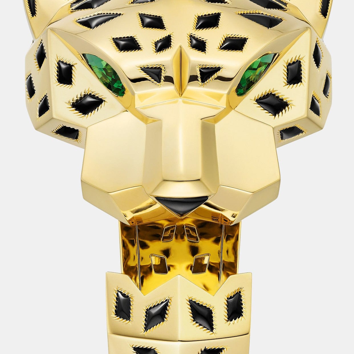 Bracelet Panthère Or jaune Grenat