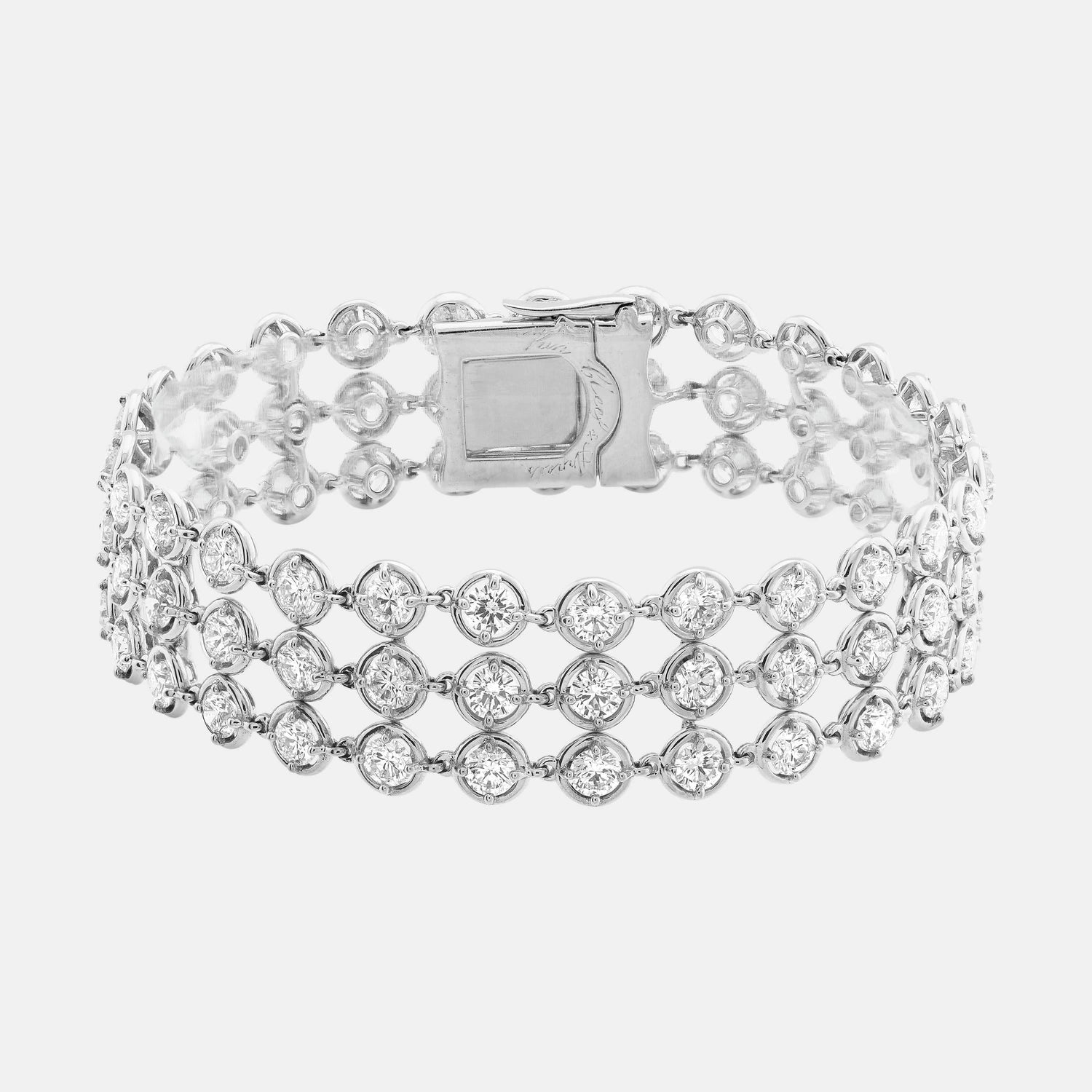 Bracelet Palmyre Or blanc Diamant 11.29ct