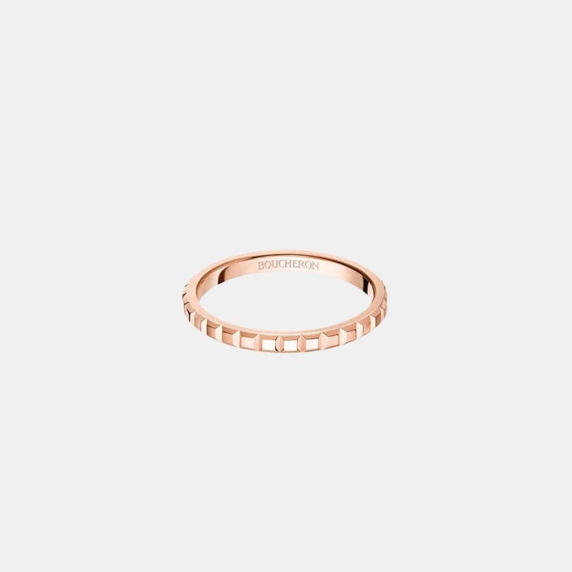 Bague Clou de Paris Or rose  