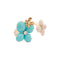 Bague 51 Chaumet Hortensia Eden - Bague ouverte en or rose, diamants et turquoises 58 Facettes 35031