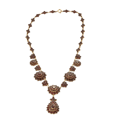 Collier Collier draperie vermeil grenats début XXème 58 Facettes