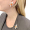 Boucles d'oreilles Tiffany & Co. - Parure clips d’oreilles et broche en or jaune, argent et corail 58 Facettes 33458