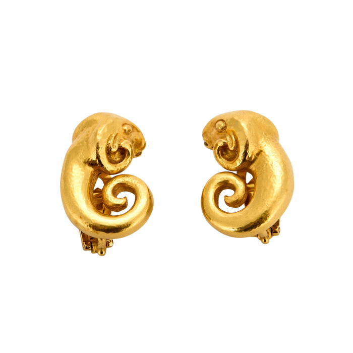 ZOLOTAS - Yellow gold ram ear clip