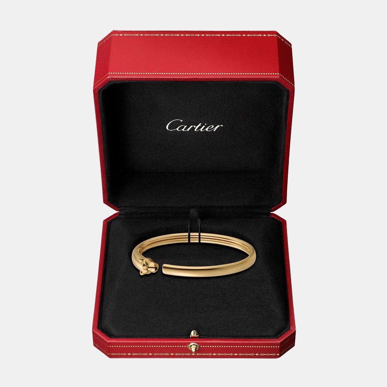 Bracelet Panthère Or jaune Grenat