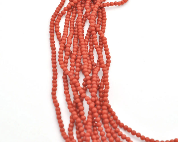 Collier Collier torchon en corail sarde avec fermoir en or blanc 18 ct 58 Facettes 13745