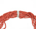 Collier Collier torchon en corail sarde avec fermoir en or blanc 18 ct 58 Facettes 13745