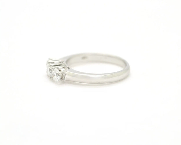 Bague Bague trilogie - 0,75 ct diamant en or blanc 18 carats 58 Facettes 12768