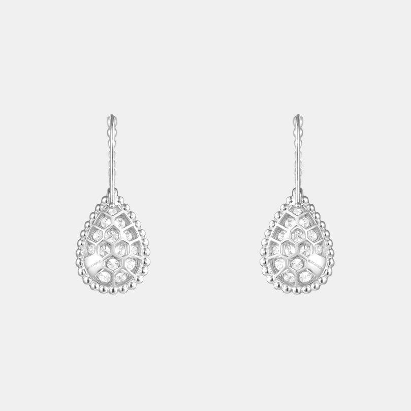 Boucles d'oreilles Serpent Bohème Or blanc, S Motif, Diamant 1.36ct