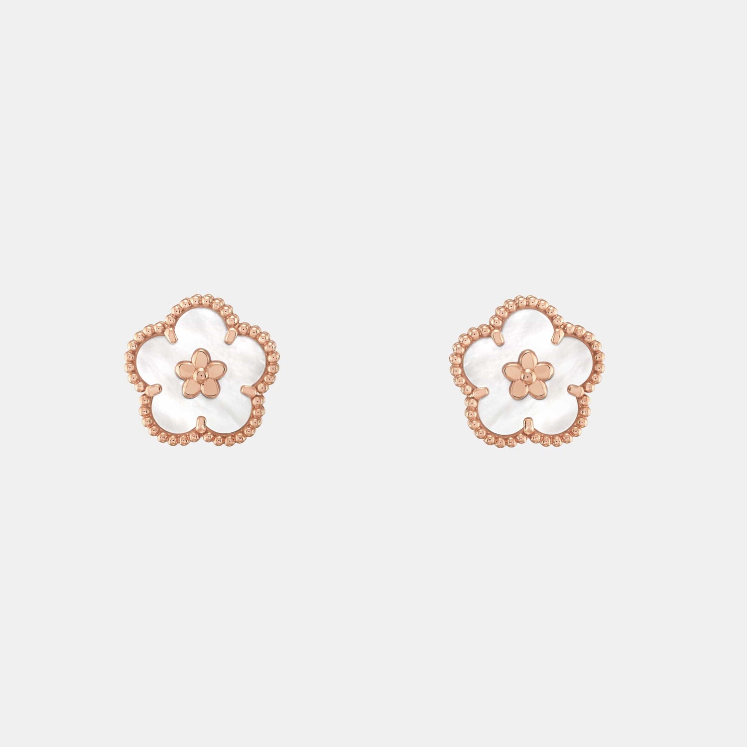 Boucles d'oreilles Lucky Spring Or blanc Perle 