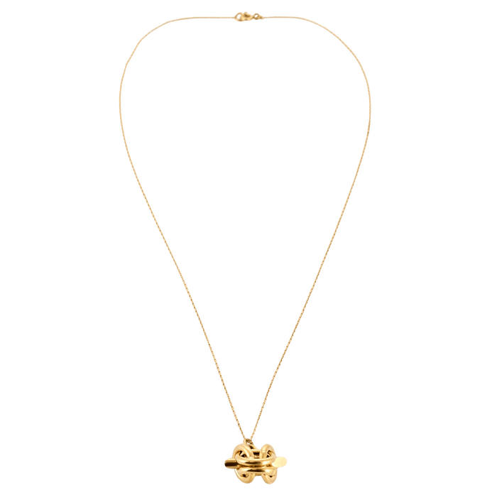 Collier Collier or jaune pendentif maille royale 58 Facettes LP892/9