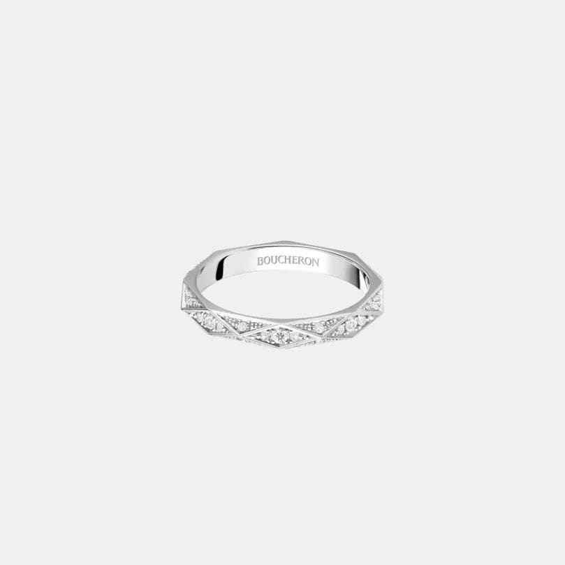 Bague Facette Platine Diamant 