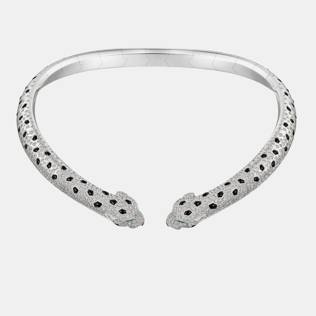 Collier Panthère Or blanc Mixte