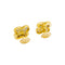 Boucles d'oreilles Van Cleef & Arpels Alhambra - Puces d’oreilles en or jaune et diamants 58 Facettes 35308