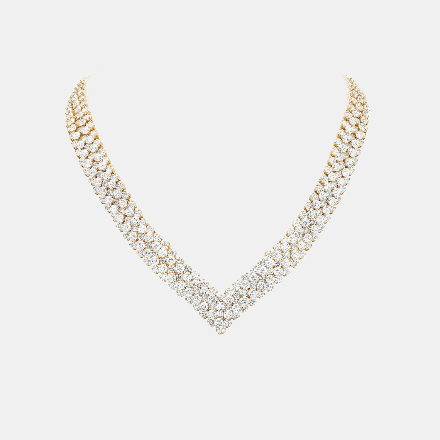 Collier A Cheval Or jaune Diamant 90.1ct