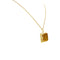 Pendentif Pendentif rectangulaire en or jaune 18K et citrine 58 Facettes 35285