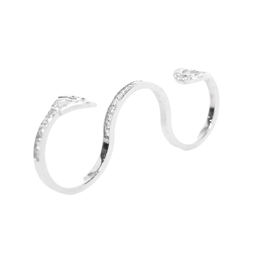 Bague 56 DINH VAN - Bague Trio or blanc et diamants 58 Facettes 96451