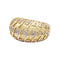 Bague 52 Dior Poulette - Bague bombée en or jaune sertie de diamants 58 Facettes 32983