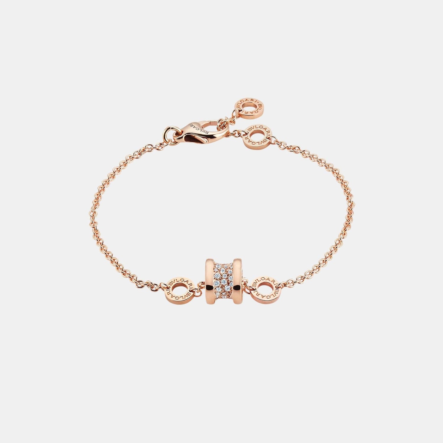 Bracelet B.Zero1 Or rose Diamant 0.31ct