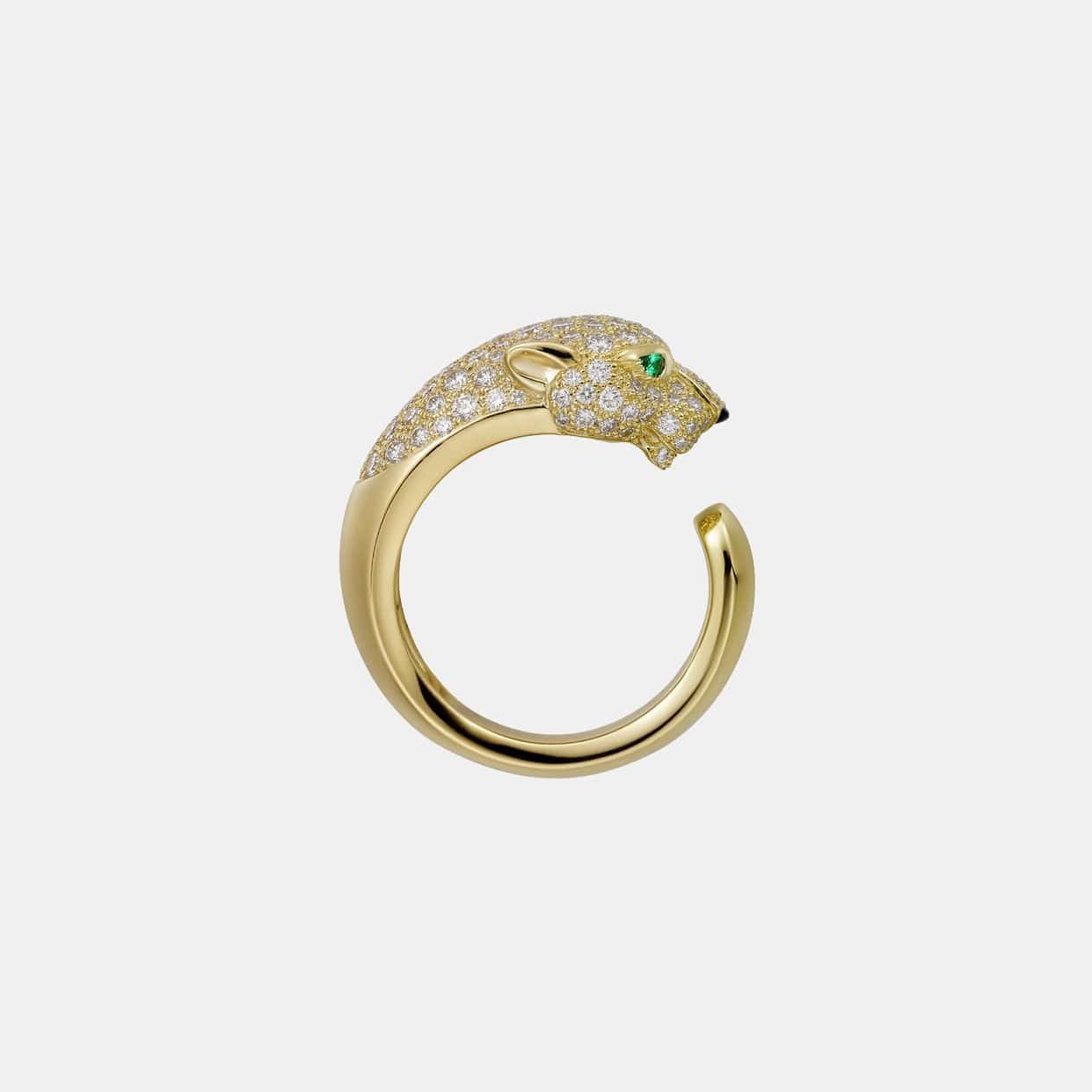 Bague Panthère Or jaune Diamant