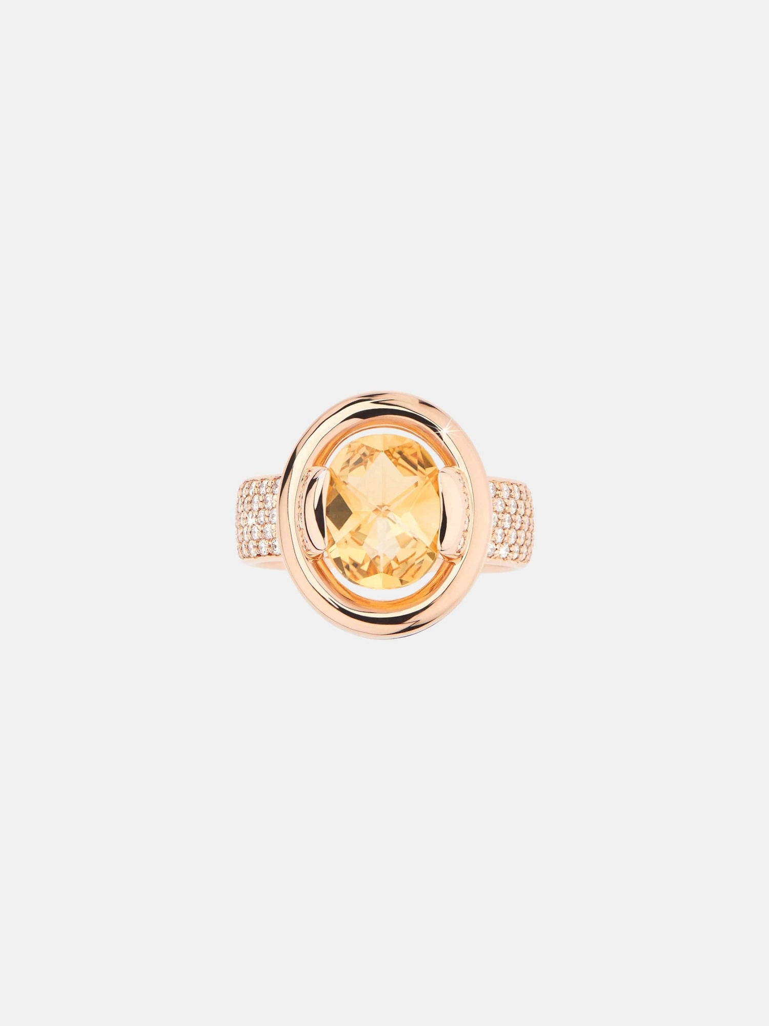 Bague Ma Préférence Or rose Citrine 2ct