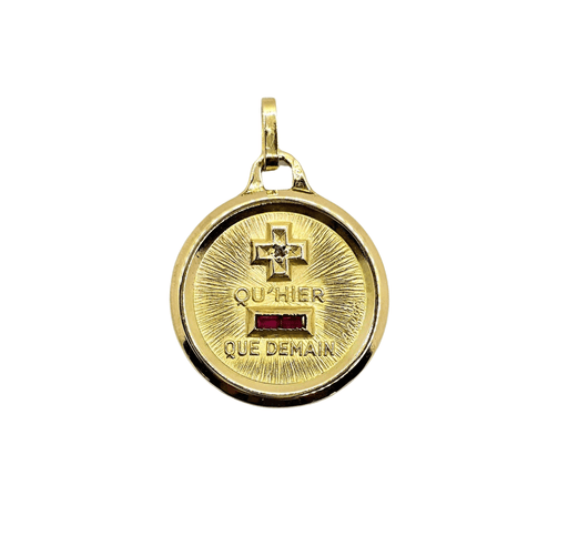 Pendentif AUGIS - Médaille d'Amour Or jaune 58 Facettes 494