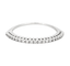 Bague 51 Demi-alliance en or blanc et diamants 58 Facettes DV0624-20