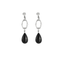 Boucles d'oreilles Boucles d’oreilles style Art Déco Onyx et diamants 58 Facettes