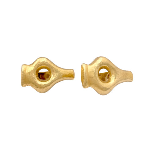 Boucles d'oreilles Boucles d'oreilles Lalaounis « Mesopotamia », or jaune martelé. 58 Facettes 34907