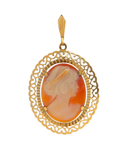Pendentif Blonde Vénitienne - Pendentif Art nouveau en or jaune 18K 58 Facettes BO200115/BLONDEVENITIENNE