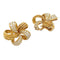 Boucles d'oreilles M.Gérard - Boucles d’oreilles fleurs en or jaune et diamants 58 Facettes 31849