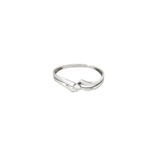 Bague 48 Bague en or blanc et diamant 58 Facettes 30087