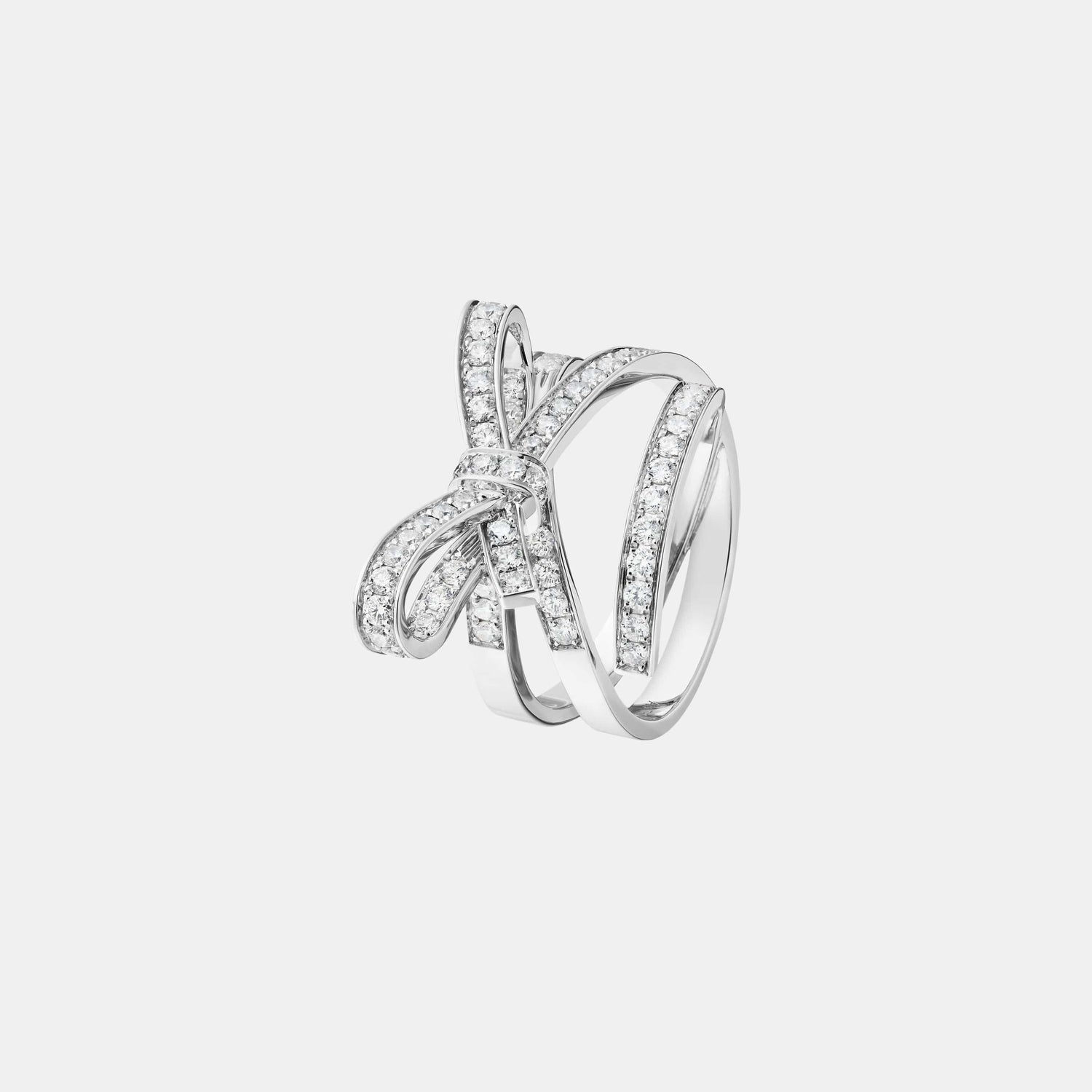 Bague Ruban Or blanc Diamant