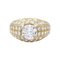 Bague 51 Bague jonc anglais en or jaune 750 sertie de diamants 58 Facettes 32736