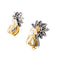 Boucles d'oreilles Fleur - Boucles d'oreilles en or jaune, platine et diamants 58 Facettes 35253