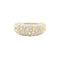 Bague 53 Chaumet Grains de Caviar - Bague jonc en or jaune et diamants 58 Facettes 34895