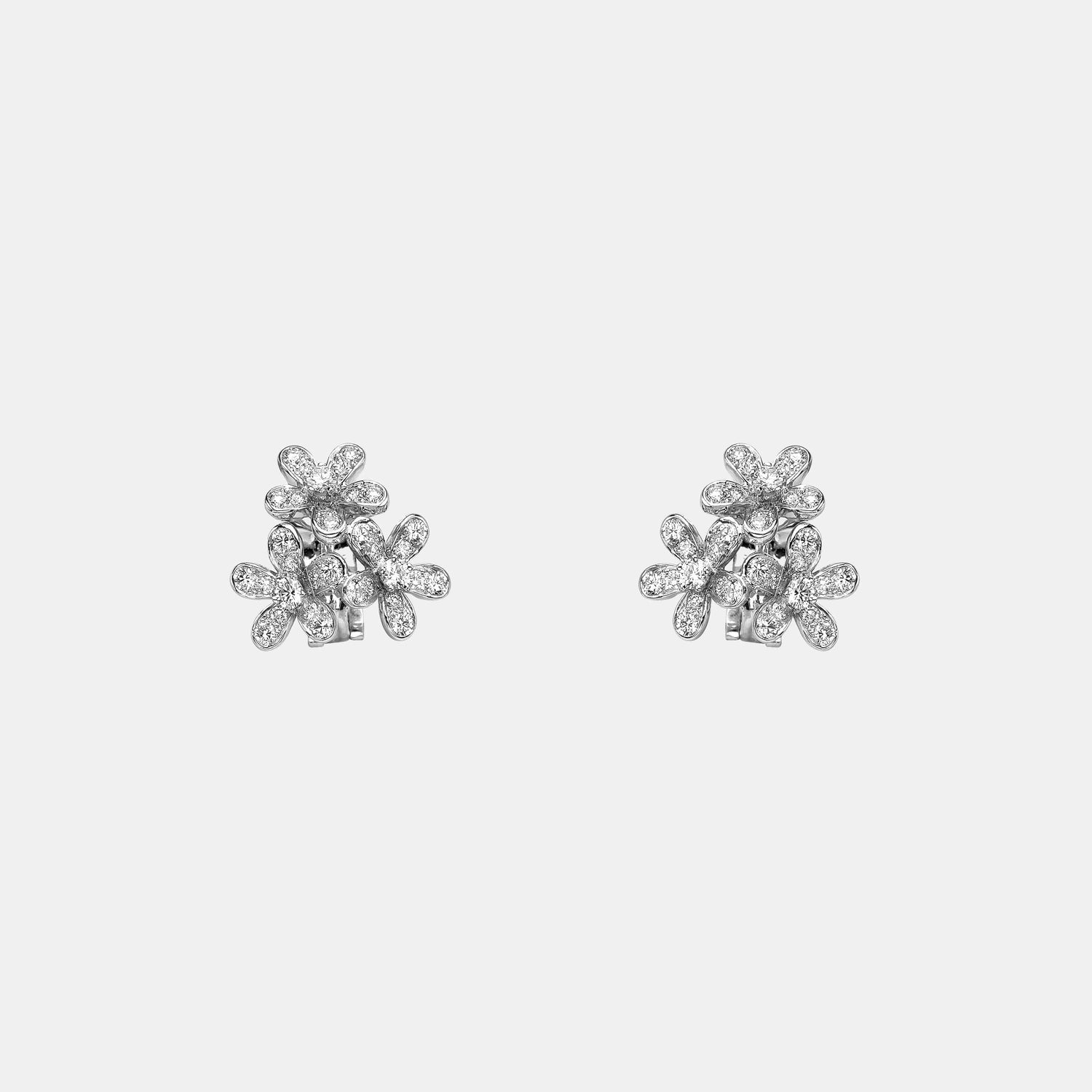 Boucles d'oreilles Socrate Or blanc Diamant 1.32ct