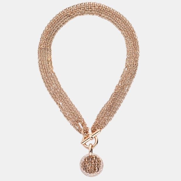 Collier Sabbia Or rose Diamant 5.2ct