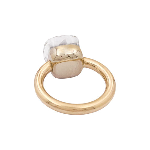 Bague 48 Pomellato Nudo Classic - Bague en or rose et topaze blanche 58 Facettes 34966