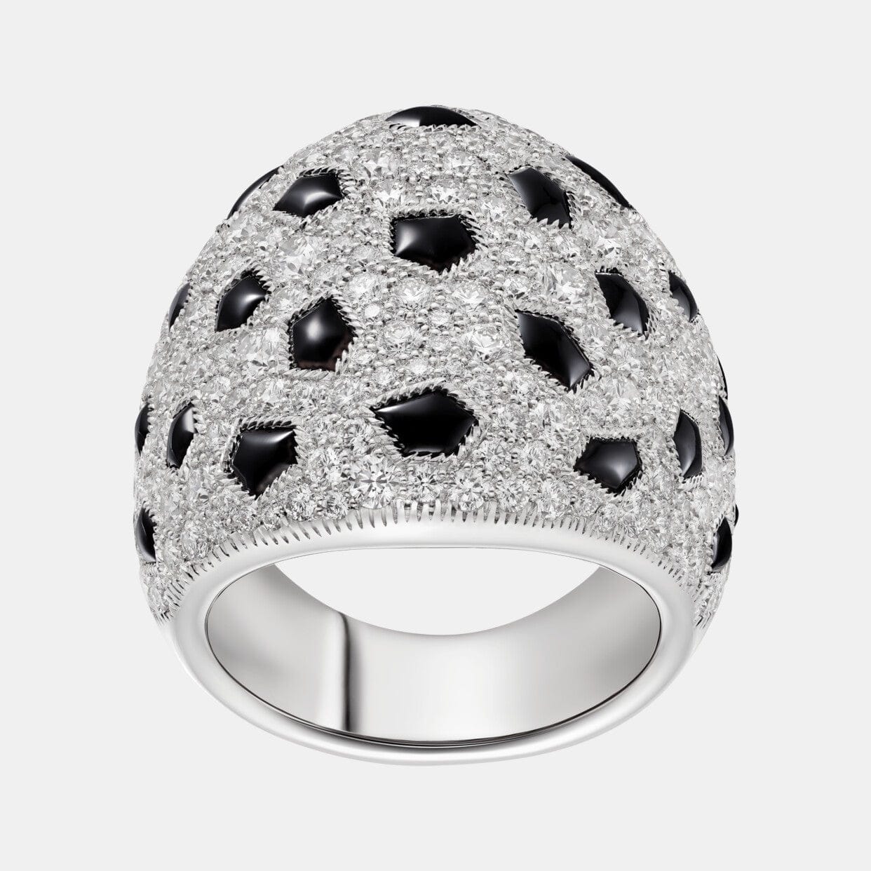 Bague Panthère Or blanc Diamant