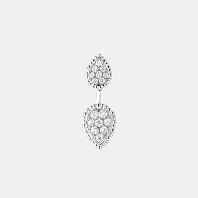 Boucles d'oreilles Serpent Bohème Or blanc Diamant 0.49ct S Motif