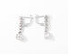 Boucles d'oreilles Boucles d'oreilles dormeuses en platine et diamants taille ancienne 0,70 ct 58 Facettes 1