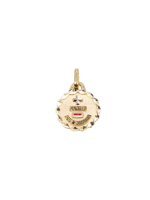 Pendentif Médaille amour Augis ronde 58 Facettes J504