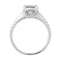 Bague 54 Bague solitaire en or blanc avec diamant taille brillant 1,53 ct 58 Facettes 31806