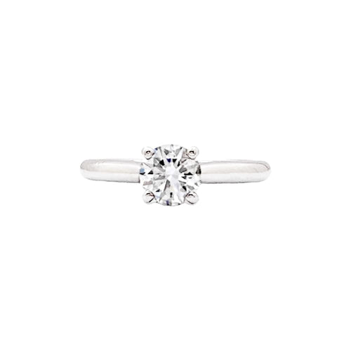 Bague 49 Cartier 1895 - Bague solitaire en platine et diamant 58 Facettes 35364