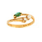 Bague 53 Bague Muguet Diamants Emeraude 58 Facettes EL2-82
