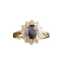 Bague 55 Bague Saphir Et Diamants, Or 18 Carats 58 Facettes