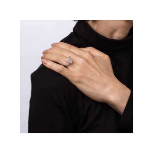 Bague 53 Bague Diamant Opale Gelée Naturelle Platine 58 Facettes G12679