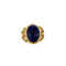 Bague 58.5 Bague Or jaune Lapis-lazuli 58 Facettes