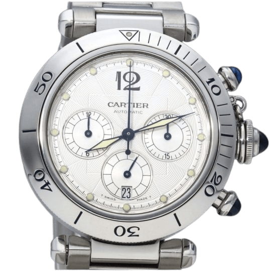 Montre Cartier Montre Pasha Chronograph 58 Facettes MT40988