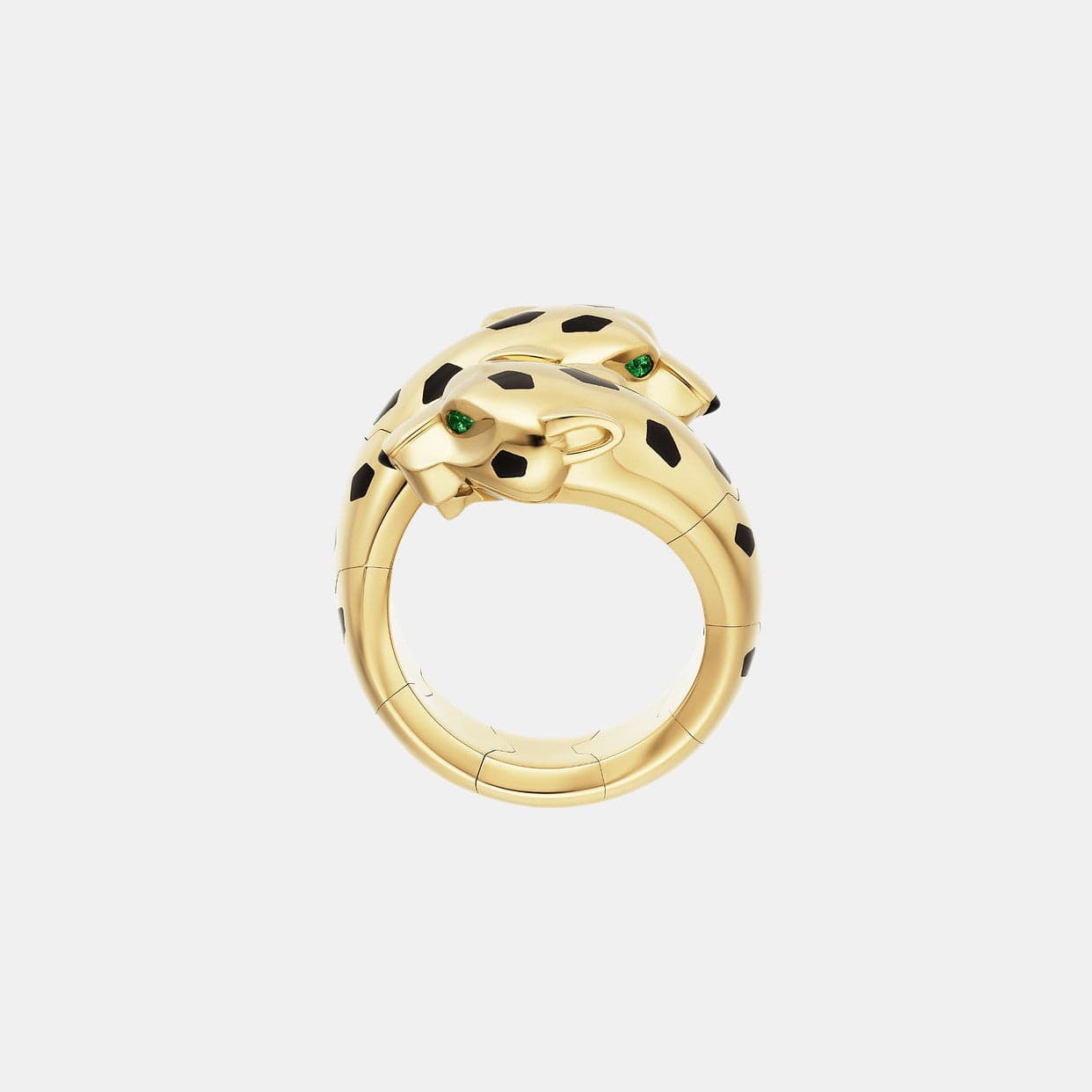 Bague Panthère Or jaune Grenat